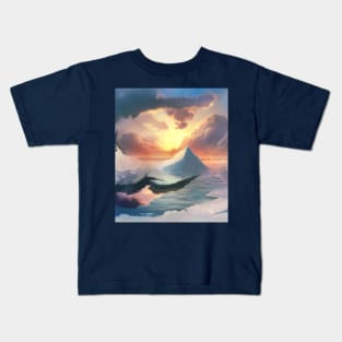 Winter Mountains landscape Kids T-Shirt